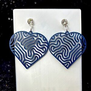 The Sweetheart Drop Blue Earrings